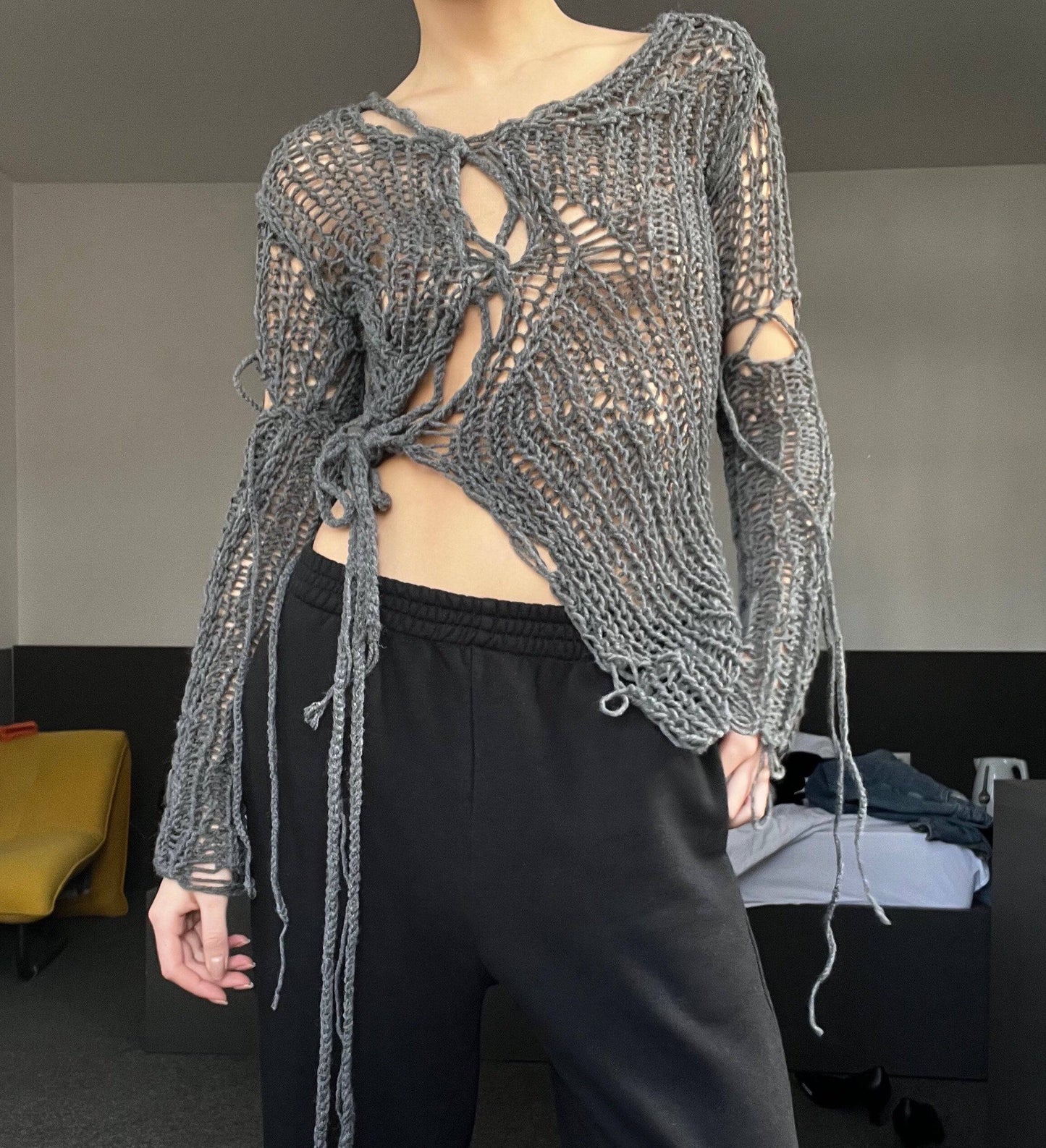 Tied Parts Sweater