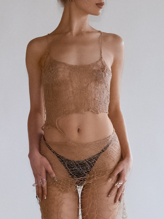 Fishnet dress