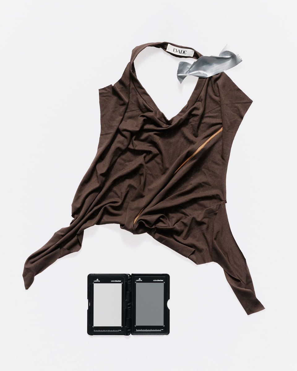 Brown Zip Top