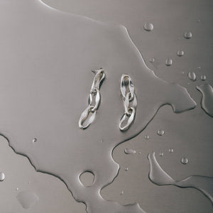 Silver Elsewhere Chain Earrings - MVESLW-FST