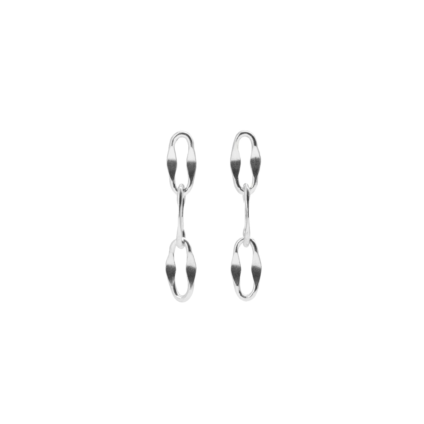 Silver Elsewhere Chain Earrings