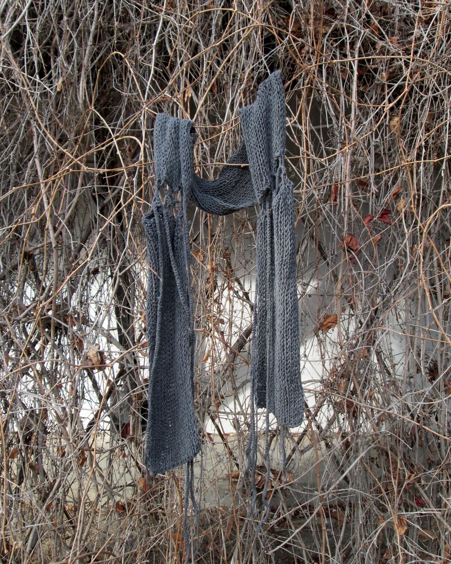 Tied Parts Scarf - MVESLW-FST